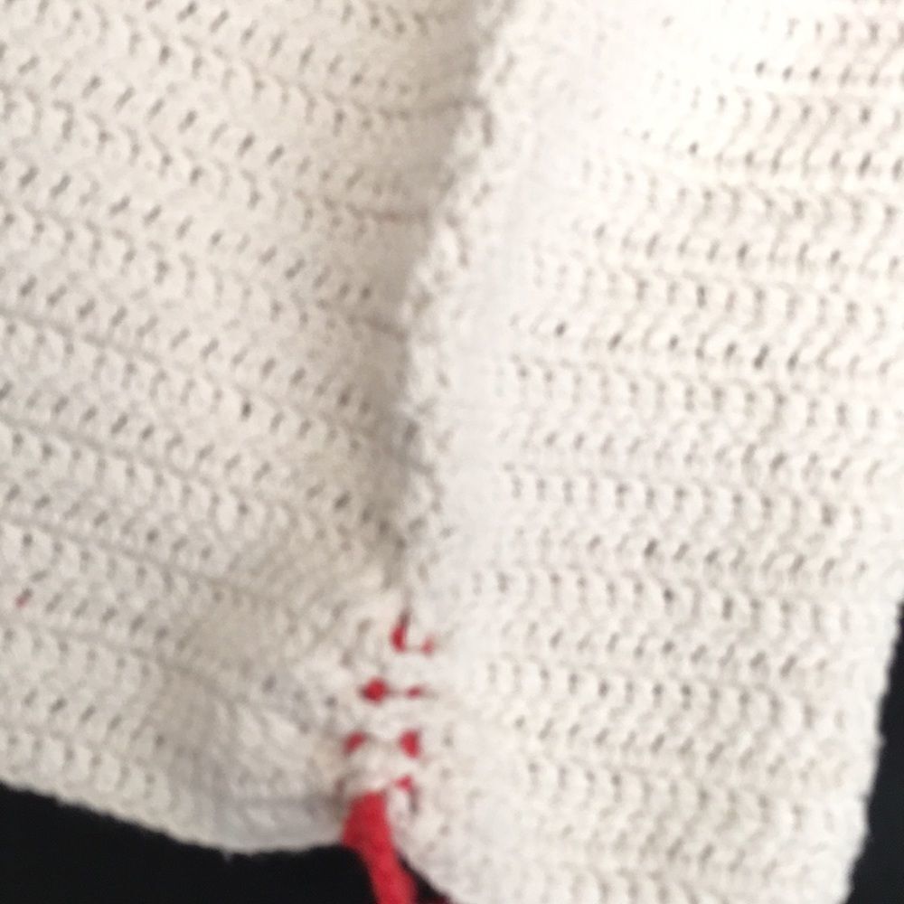 Hand Crocheted 100% USA Cotton Drawstring Shorts - Picture 4 of 10